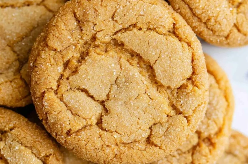 Freshly baked chewy brown sugar cookies on a cooling rack