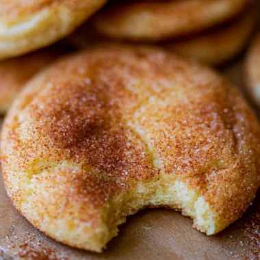 Perfectly soft and chewy snickerdoodle cookies fresh from the oven