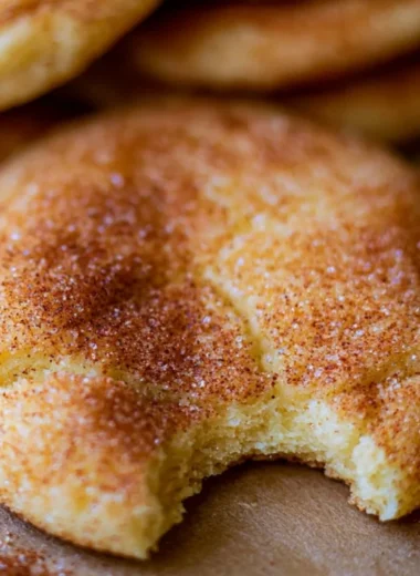 Perfectly soft and chewy snickerdoodle cookies fresh from the oven