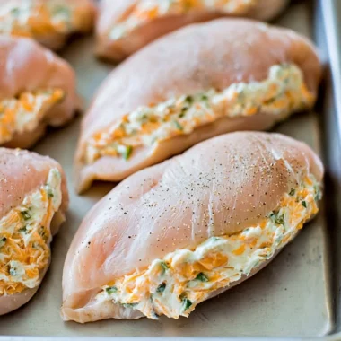 Deliciously stuffed chicken breasts with savory ingredients