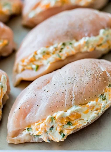 Deliciously stuffed chicken breasts with savory ingredients