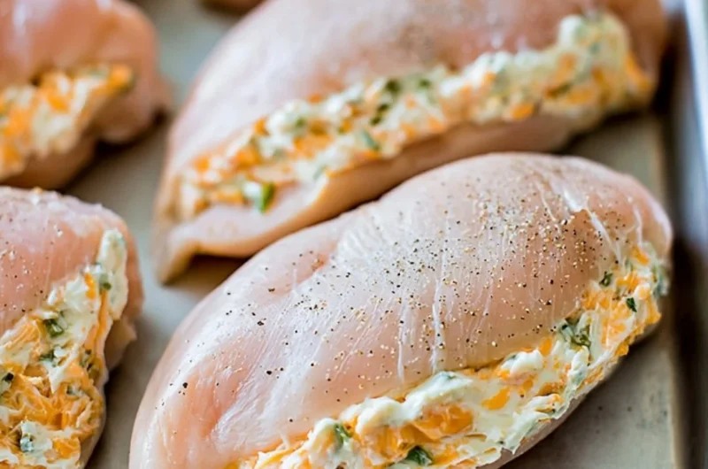 Deliciously stuffed chicken breasts with savory ingredients