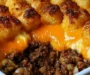 Tater Tot Casserole with Ground Beef