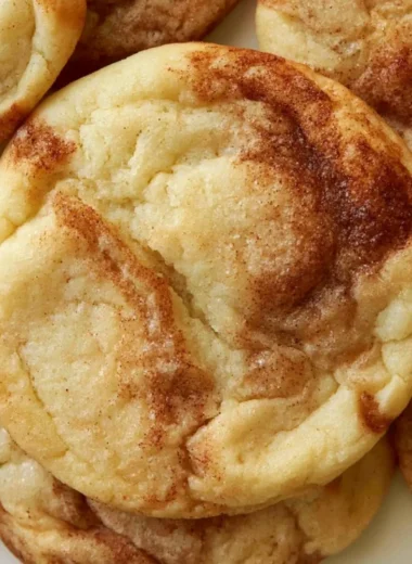 Soft and chewy cinnamon roll cookies topped with cinnamon sugar